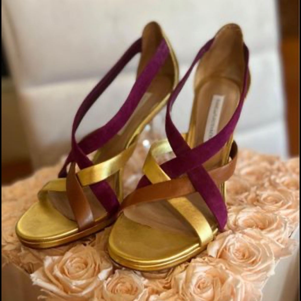 Diane von furstenberg NEW NEVER WORN 37.5 High Heels